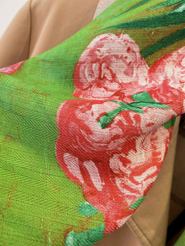 1777818 Flower Print Shawl&Scarf