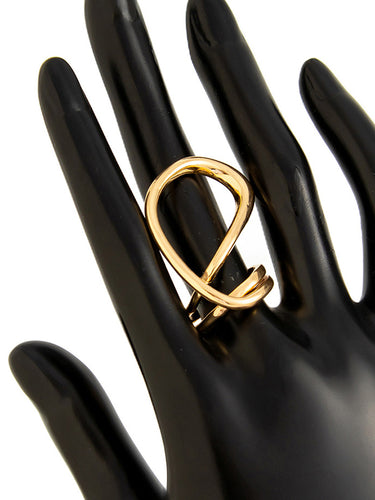 1716484 Irregularity Geometric Shiny Rings Accessories