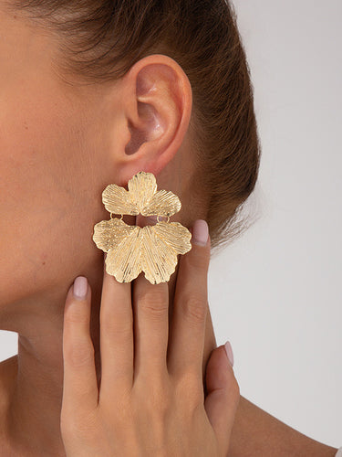 1729166 Irregularity Flower Shape Earrings Accessories