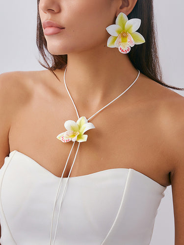 1715697 Chains Flower Shape Armlet Accessories Earrings Accessories Necklaces Accessories