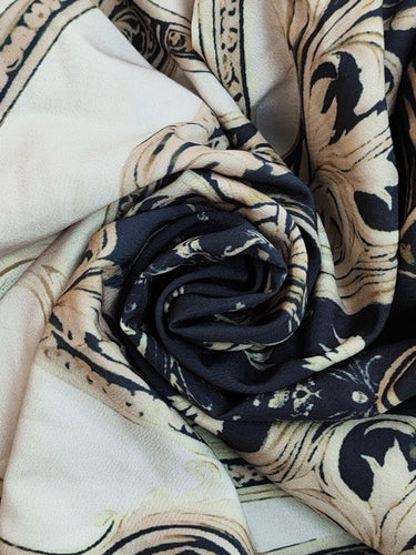 1751673 Long Sleeves Loose Contrast Color Pleated Printed Split-Joint Stand Collar Blouses&Shirts Tops