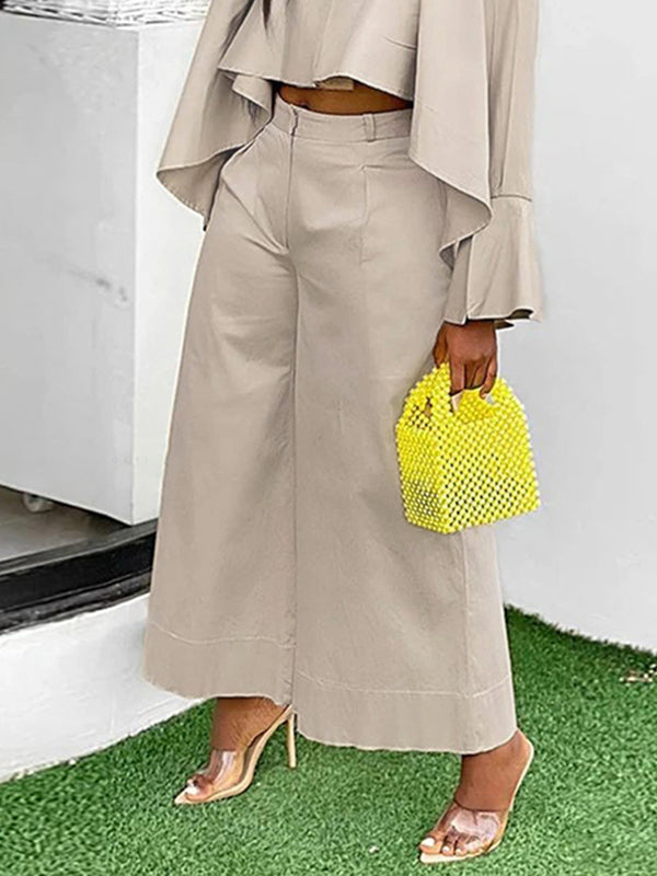 Split Rear Pants Wide Leg Split-Joint Pants – New Arrival – Uoozee official