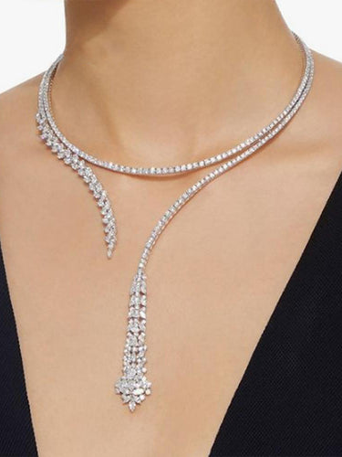 Declaración de accesorios de collares urbanos de diamantes de imitación