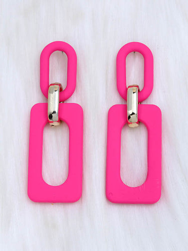 1726729 Geometric Hollow Earrings Accessories