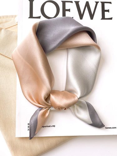 Lenço quadrado vintage de bloco colorido