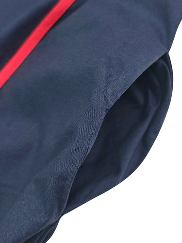 A-lijn losse zakken in contrasterende kleuren Split-joint Maxi-jurken met ronde hals