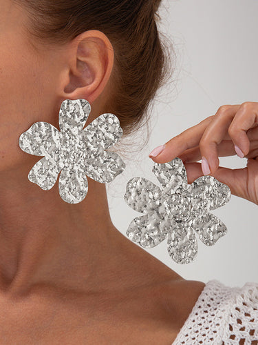 1729291 Irregularity Flower Shape Earrings Accessories