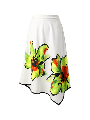 A-lijn hoge taille bloemenprint zakken rokken bodems