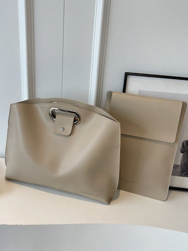 1419190 Two-Piece Set Hollow Solid Color Bags Accessories Handbags