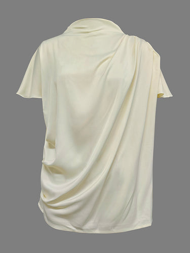 Urban Solid Color Short Sleeve T-Shirt Top