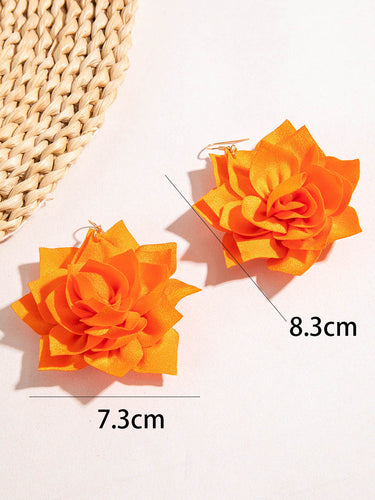 1785273 Flower Shape Drop Earrings