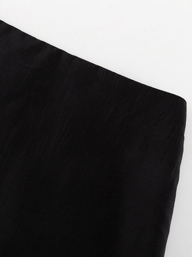 1740869 Bodycon High Waisted See-Through Solid Color Split-Joint Skirts Bottoms