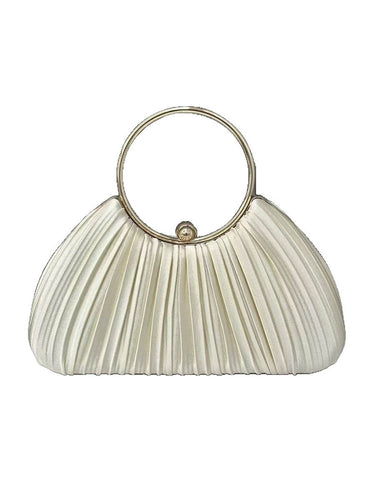 1740373 Chains Lock Pleated Crossbody Bags Evening Bags & Clutches