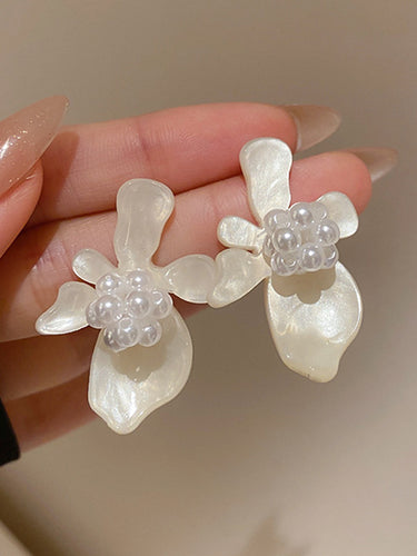 Accesorios de la forma de la flor de perla acrílica e imitación