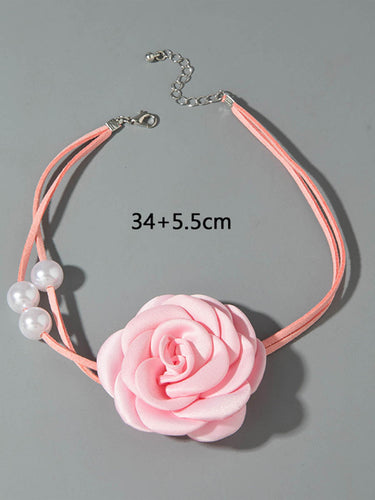 1784696 Three-Dimensional Flower Necklaces Accessories