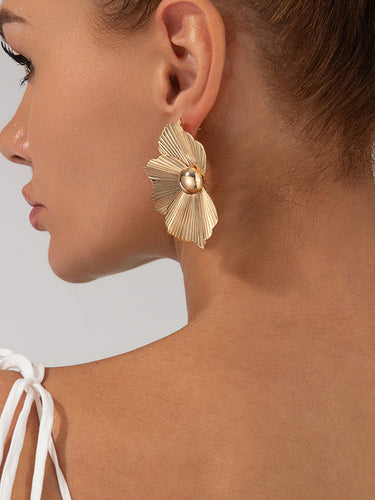 1729209 Irregularity Flower Shape Earrings Accessories