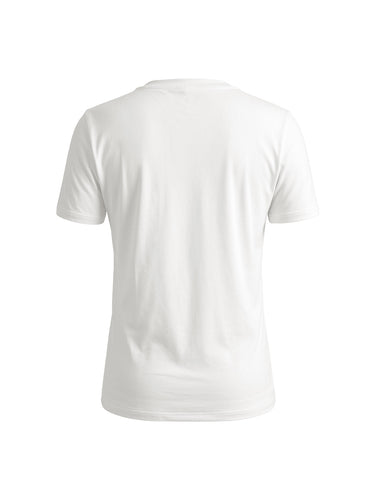 T-shirts met korte mouwen, bloemenprint en ronde hals