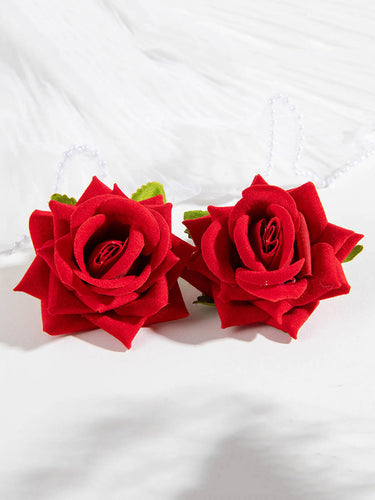 1785232 Flower Shape Drop Earrings