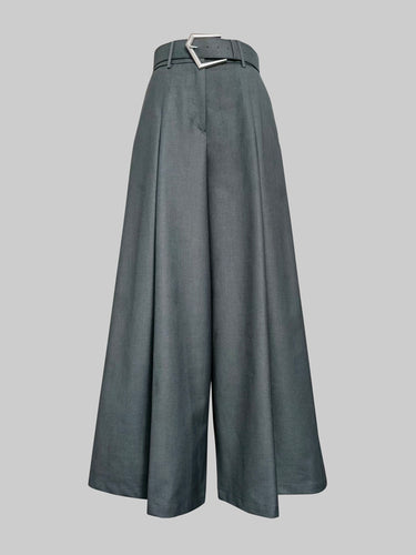 Loose Wide Leg Solid Color Casual Pants Bottoms Trousers