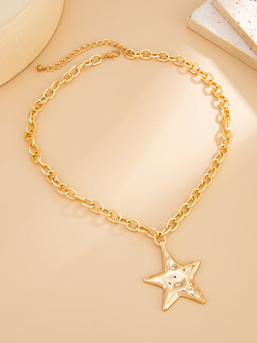 1718870 Chains Shiny Star Shape Necklaces Accessories