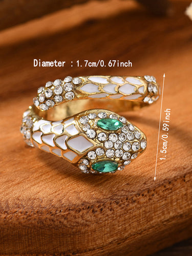 1765254 Accesorios Anillos Forma Serpiente Piedras Del Rin