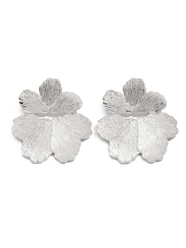 1729178 Irregularity Flower Shape Earrings Accessories