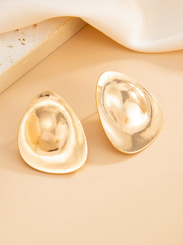 1718700 Geometric Shiny Water Drop Earrings Accessories