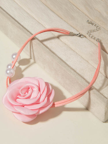 1784698 Three-Dimensional Flower Necklaces Accessories