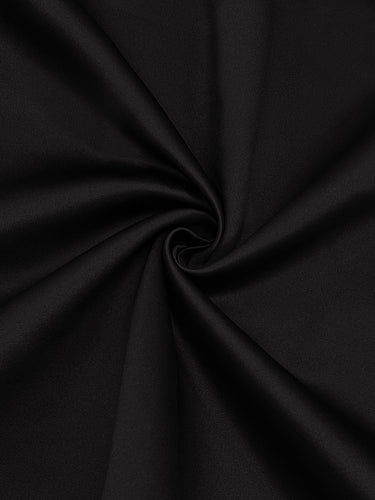 Long Sleeves Solid Color Round-Neck Midi Dresses