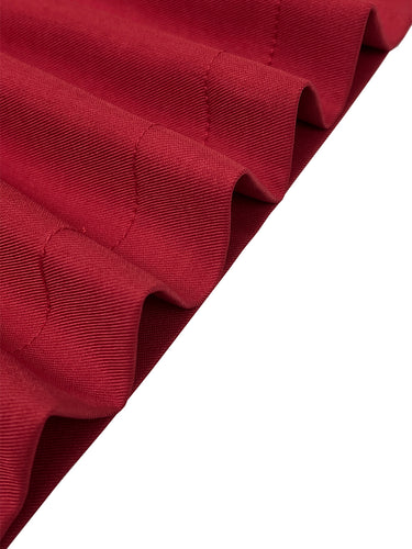 Elastische taille, hoge taille, grote zoom, geplooide zakken, effen kleur, ritssluiting, wijde pijpen