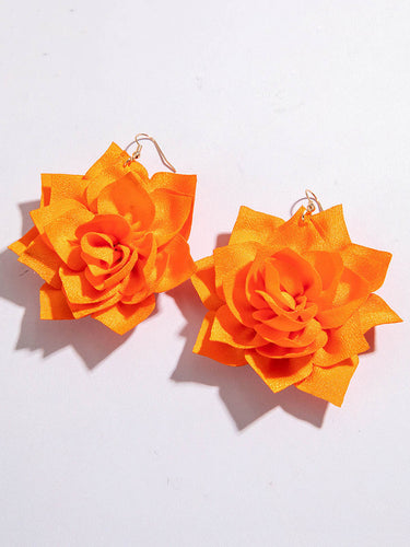 1785277 Flower Shape Drop Earrings
