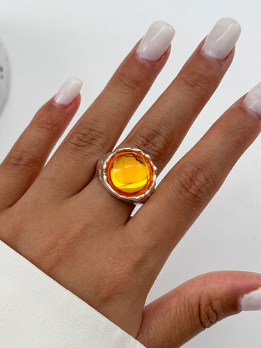 1718550 Geometric Rhine Stones Rings Accessories