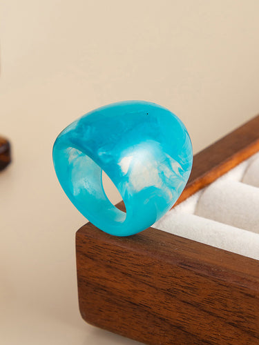 1729201 Irregularity Geometric Shiny Rings Accessories