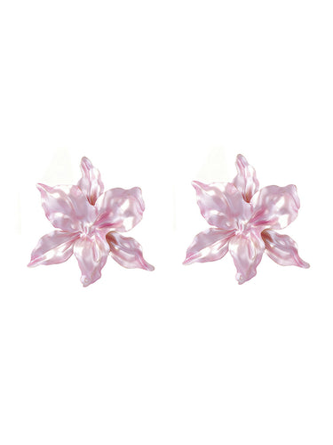 1733913 Flower Shape Earrings Accessories