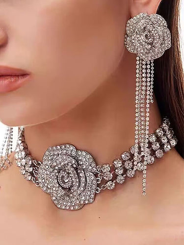 Cadenas Flower Shine Stones Collares Accesorios