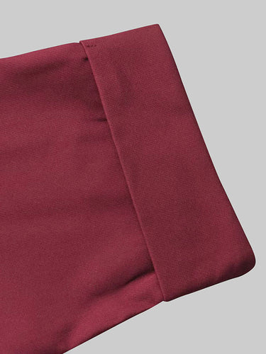 Long Sleeves Loose Solid Color Round-Neck Hoodies&Sweatshirt Tops