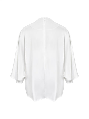 Losse, effen blouses met V-hals&Shirts Tops