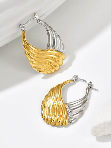 1774178 Geometric Textured Earrings Accessories