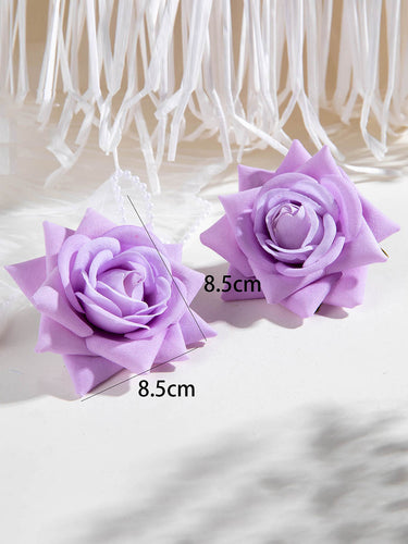 1785261 Flower Shape Drop Earrings