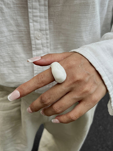 1718699 Geometric Shiny Slightly Sheer Rings Accessories