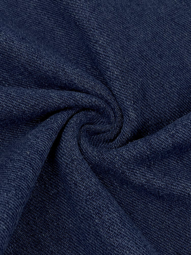 Yüksek Bel Gevşek Düğmeli Geometrik İçi Boş Cepler Yırtmaçlı Jean Pantolon Altları