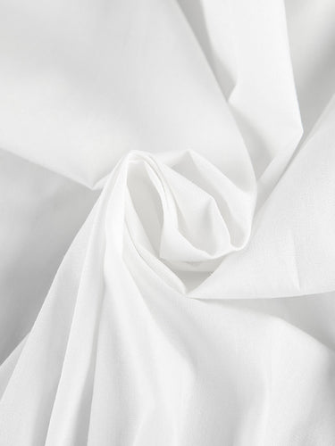 1742234 Elasticated Waist High Waisted Pleated Solid Color Split-Joint Tied Waist Round-Neck Blouses&Shirts Tops