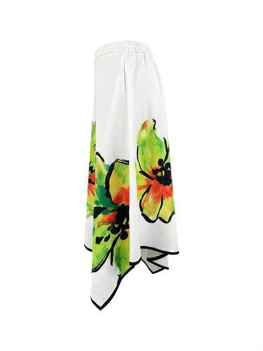 A-lijn hoge taille bloemenprint zakken rokken bodems