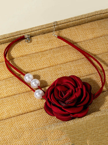 1784695 Three-Dimensional Flower Necklaces Accessories