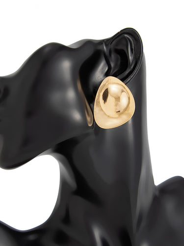 1718713 Geometric Shiny Water Drop Earrings Accessories