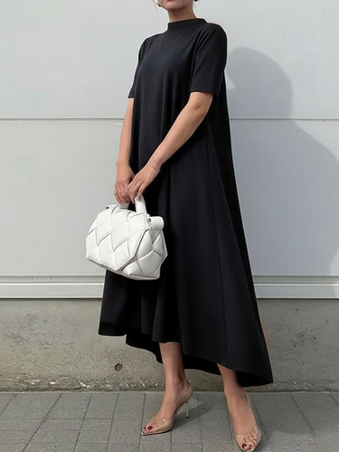 Robes maxi à manches courtes à manches courtes hautes