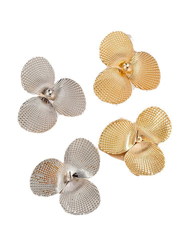 1726148 Flower Shape Earrings Accessories