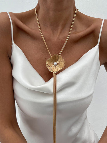 Accesorios de collar de forma de forma de flores