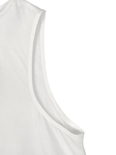 A-Linie High-Low Einfarbiges Maxikleid mit Reißverschluss und Rundhalsausschnitt