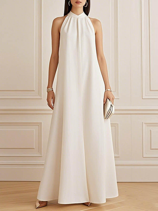 Long Sleeves Floral Printed Split-Joint V-Neck Maxi Dresses